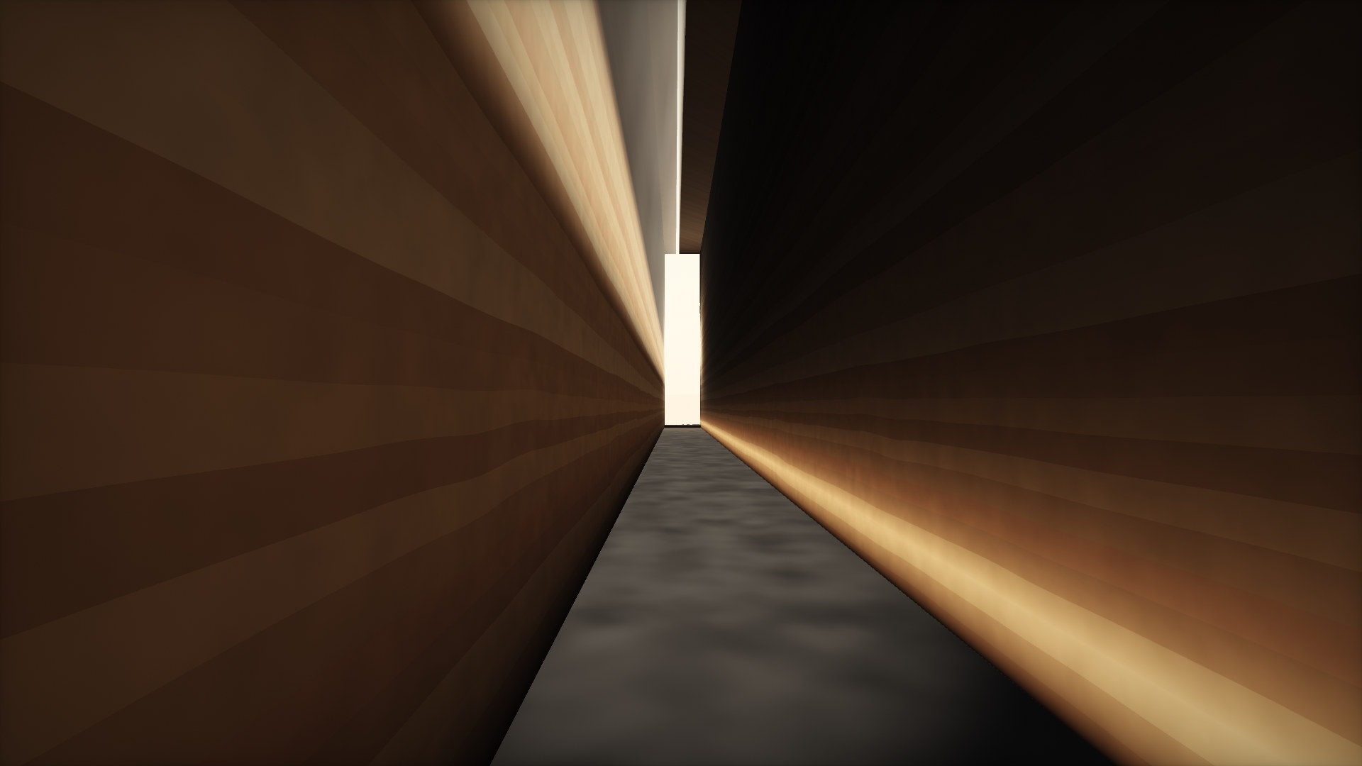 A narrow corridor between thirteen-metre earthen walls, a slot of sky above, the desert blazing at the far end.
